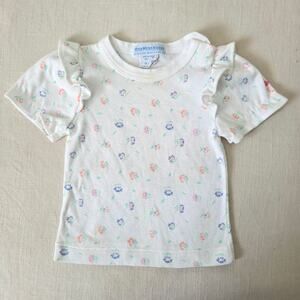 Vintage Oshkosh Floral Ruffle Shirt 12 months